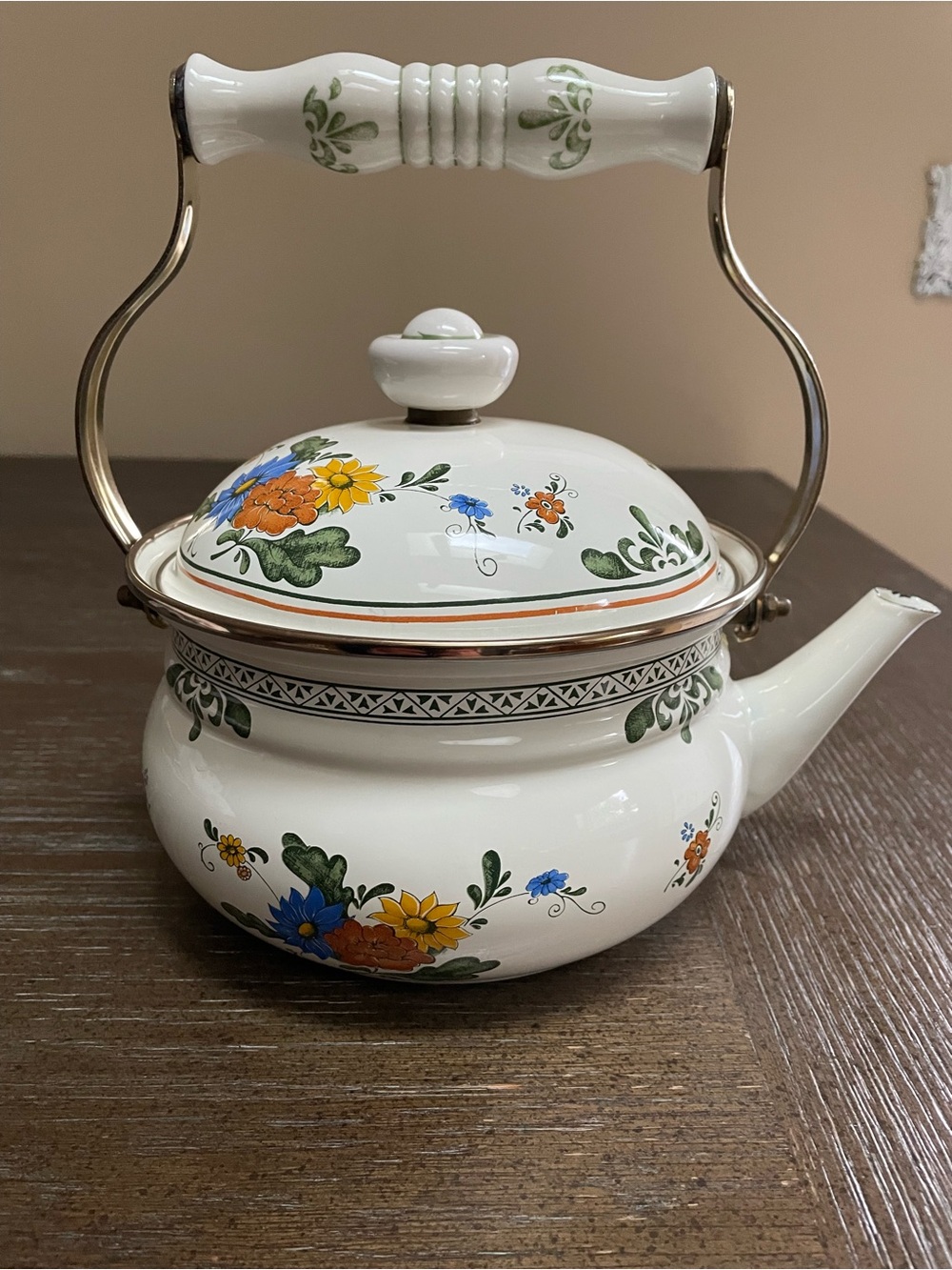 🫖🌸VINTAGE🌸🫖 Tea Kettle! 🫖🌸 - Picture 3 of 11